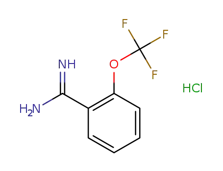 Molecular Structure of 127979-76-4 (2-(TRIFLUOROMETHOXY)BENZAMIDINE HYDROCHLORIDE)