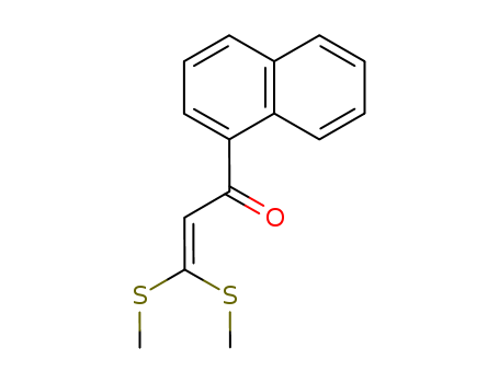 Molecular Structure of 199865-59-3 (2-Propen-1-one, 3,3-bis(methylthio)-1-(1-naphthalenyl)-)