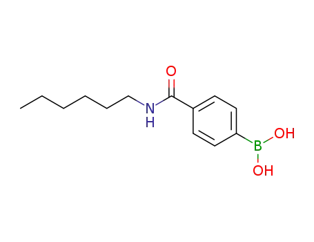 Molecular Structure of 1611473-73-4 (4-(hexylcarbamoyl)phenylboronic acid)