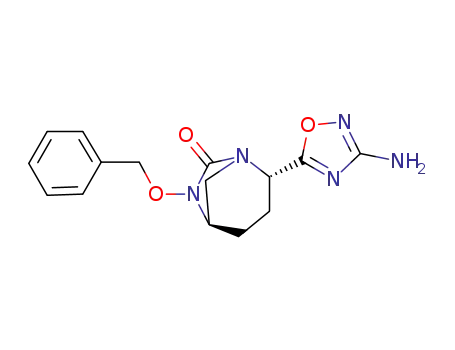 (2S,5R)-2-(3-amino-1,2,4-oxadiazol-5-yl)-6-(benzyloxy)-1,6-diazabicyclo[3.2.1]octan-7-one