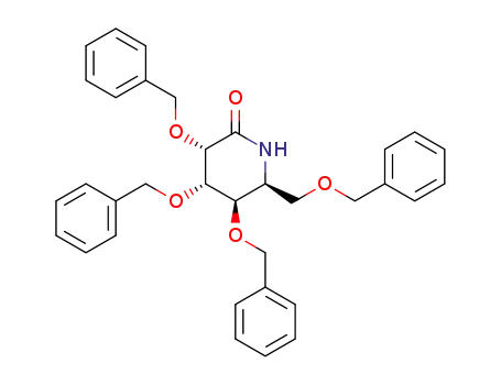 (3S,4S,5R,6S)-3,4,5-tris(benzyloxy)-6-(benzyloxymethyl)piperidin-2-one