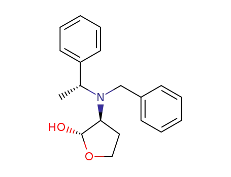 (2S,3S)-3-{N-benzyl-N-[(R)-α-methylbenzyl]amino}tetrahydrofuran-2-ol