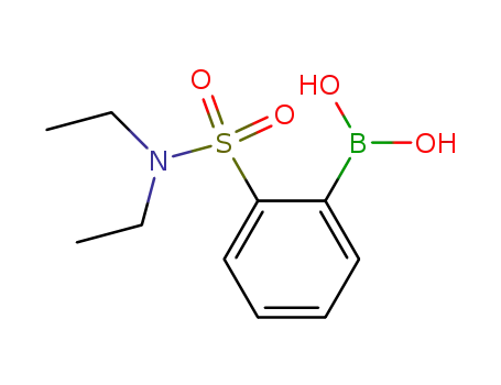 Molecular Structure of 957061-16-4 (2-(N,N-diethylsulfamoyl)phenylboronic acid)
