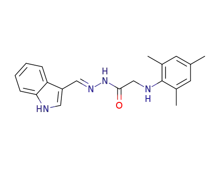 (E)-N’-((1H-indol-4-yl)methylene)-2-(mesitylamino)acetohydrazide