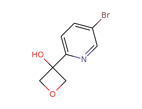 Molecular Structure of 1207758-80-2 (3-(5-BroMo-2-pyridinyl)-3-oxetanol)