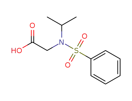 Molecular Structure of 1033194-55-6 (2-(N-isopropylphenylsulfonaMido)acetic acid)