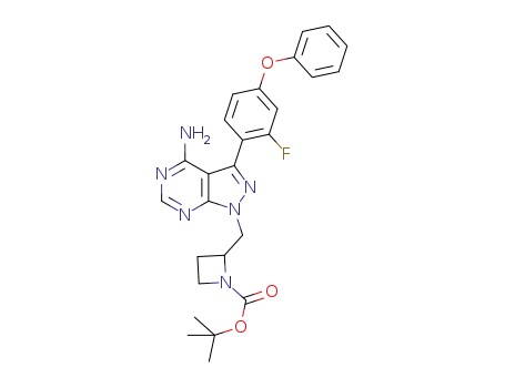 tert-butyl 2-[[4-amino-3-(2-fluoro-4-phenoxy-phenyl)pyrazolo[3,4-d]pyrimidin-1-yl]methyl]azetidine-1-carboxylate