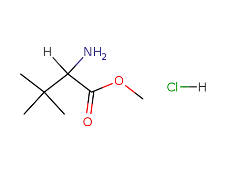 Molecular Structure of 22146-61-8 (BUTYRIC ACID, 2-AMINO-3,3-DIMETHYL-, METHYL ESTER, HYDROCHLORIDE, DL-)