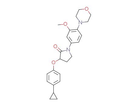 (±)-3-(4-cyclopropylphenoxy)-1-(3-methoxy-4-morpholinophenyl)pyrrolidin-2-one