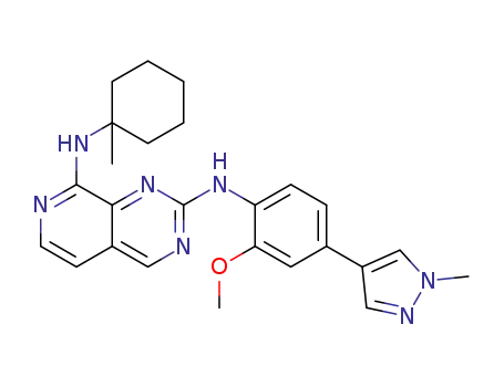 N<sub>2</sub>-(2-methoxy-4-(1-methyl-1H-pyrazol-4-yl)phenyl)-N<sub>8</sub>-(1-methylcyclohexyl)pyrido[3,4-d]pyrimidine-2,8-diamine