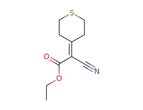 Acetic acid, cyano(tetrahydro-4H-thiopyran-4-ylidene)-, ethyl ester