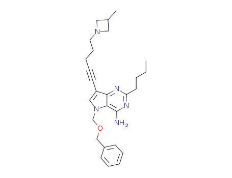 5-((benzyloxy)methyl)-2-butyl-7-(5-(3-methylazetidin-1-yl)pent-1-yn-1-yl)-5H-pyrrolo[3,2-d]pyrimidin-4-amine