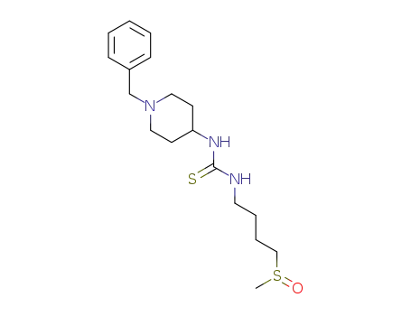 Molecular Structure of 1356346-85-4 (1-(1-benzyl-piperidin-4-yl)-3-4-(methylsulfinyl)butyl thiourea)