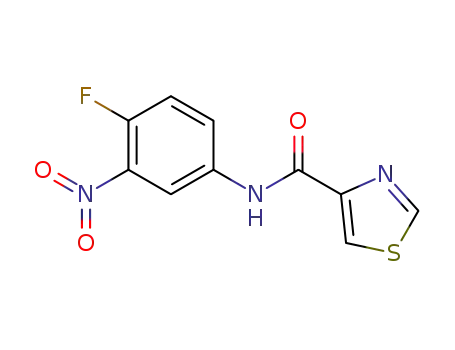 Molecular Structure of 1284158-33-3 (C<sub>10</sub>H<sub>6</sub>FN<sub>3</sub>O<sub>3</sub>S)
