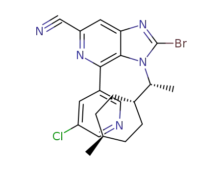 2-bromo-4-(5-chloropyridin-3-yl)-3-[(1R)-1-(trans-4-methylcyclohexyl)ethyl]-3H-imidazo[4,5-c]pyridine-6-carbonitrile