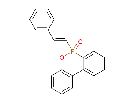 Molecular Structure of 1586744-35-5 (E-10-(styr-2-yl)-9,10-dihydro-9-oxa-10-phosphaphenantrene-10-oxide)