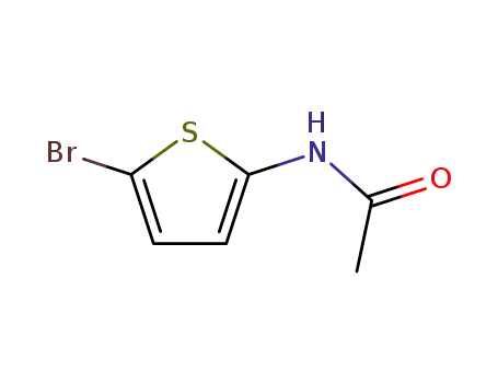Molecular Structure of 68236-26-0 (N-(2-BROMOTHIOPHEN-5-YL)-ACETAMIDE)