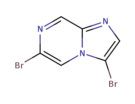 Molecular Structure of 1245647-43-1 (3,6-dibromoimidazo[1,2-a]pyrazine)