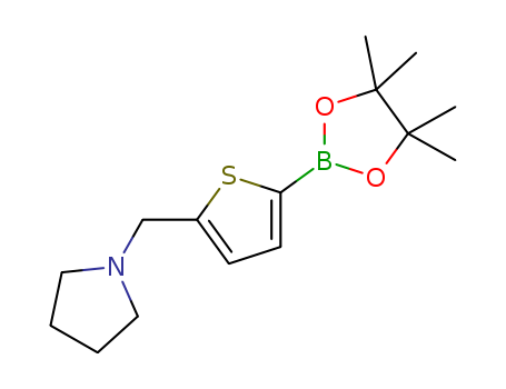 5-(1-Pyrrolidinylmethyl)thiophene-2-boronic acid pinacol ester