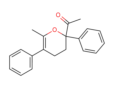 Molecular Structure of 114646-77-4 (Ethanone, 1-(3,4-dihydro-6-methyl-2,5-diphenyl-2H-pyran-2-yl)-)