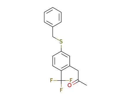 1-(5-(benzylthio)-2-(trifluoromethyl)phenyl)propan-2-one