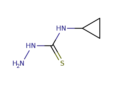 Molecular Structure of 122813-75-6 (1-Cyclopropylhydrazinecarbothioamide)