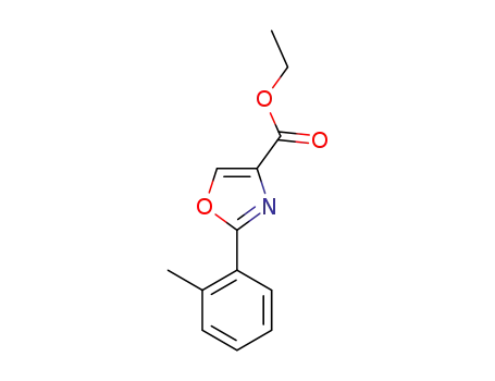 Molecular Structure of 885274-61-3 (2-O-TOLYL-OXAZOLE-4-CARBOXYLIC ACID ETHYL ESTER)