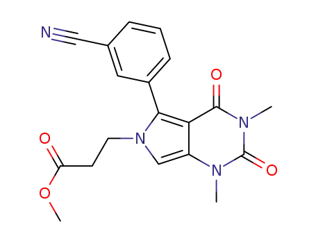 methyl 3-(5-(3-cyanophenyl)-1,3-dimethyl-2,4-dioxo-3,4-dihydro-1H-pyrrolo[3,4-d]pyrimidin-6(2H)-yl)propanoate
