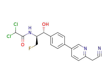 2,2-dichloro-N-((1R,2S)-1-(4-(6-(cyanomethyl)pyridin-3-yl)phenyl)-3-fluoro-1-hydroxypropan-2-yl)acetamide