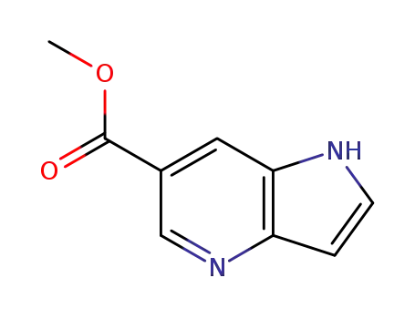 Molecular Structure of 1015609-11-6 (METHYL1H-PYRROLO[3,2-B]PYRIDINE-6-CARBOXYLATE)