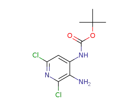 Molecular Structure of 1616434-23-1 (tert-butyl (3-amino-2,6-dichloropyridin-4-yl)carbamate)