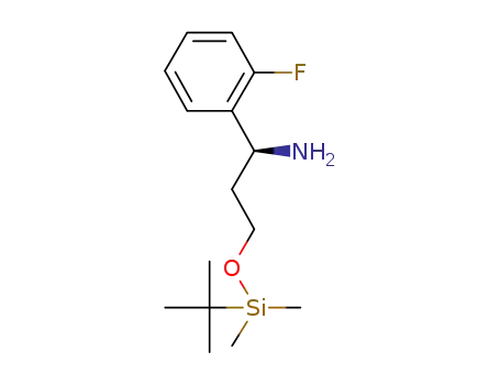 (S)-3-(tert-butyldimethylsilanyloxy)-1-(2-fluorophenyl)propylamine