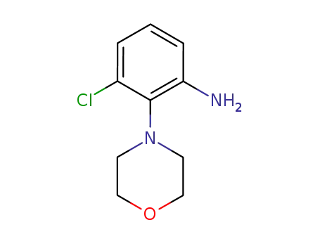 Molecular Structure of 58785-07-2 (3-CHLORO-2-MORPHOLIN-4-YLANILINE)