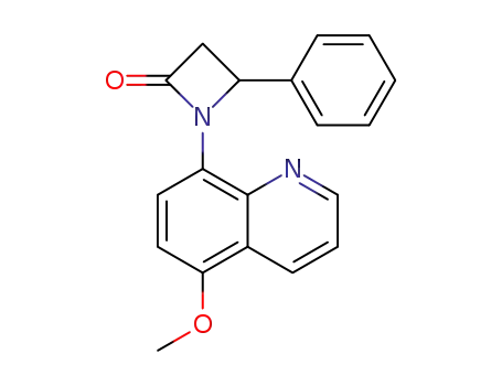 Molecular Structure of 1514927-38-8 (1-(5-methoxyquinolin-8-yl)-4-phenylazetidin-2-one)