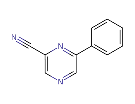 Molecular Structure of 90701-04-5 (6-PHENYL-PYRAZINECARBONITRILE)