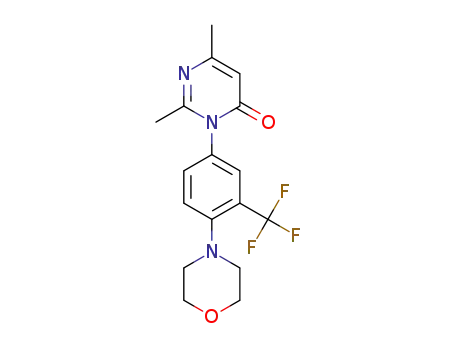 2,6-dimethyl-3-(4-morpholino-3-(trifluoromethyl)phenyl)pyrimidin-4(3H)-one