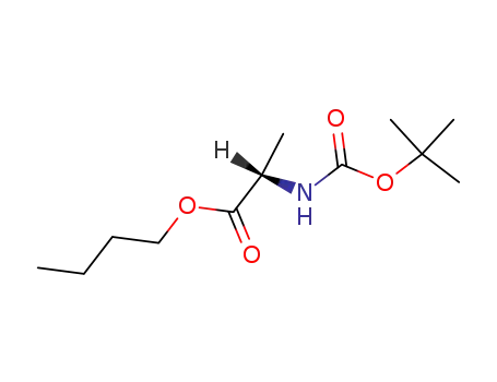 Molecular Structure of 113706-97-1 (L-Alanine, N-[(1,1-dimethylethoxy)carbonyl]-, butyl ester)