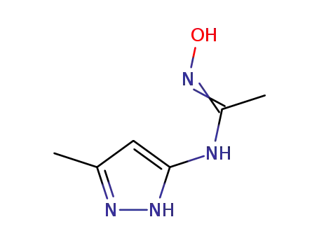 에탄이미다미드, N-히드록시-N-(5-메틸-1H-피라졸-3-일)-