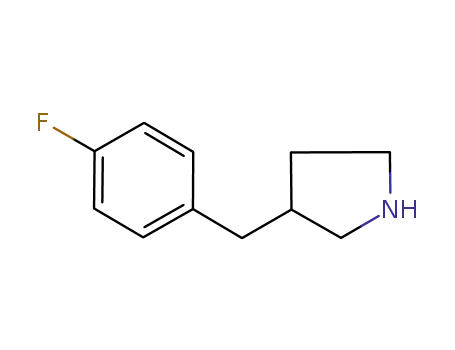 Molecular Structure of 193220-17-6 (3-(4-FLUORO-BENZYL)-PYRROLIDINE)