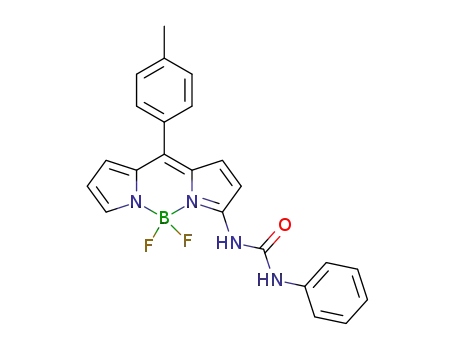 4,4-difluoro-4-bora-3a,4a-diaza-3-(phenylurea)-8-(4-methylphenyl)-s-indacene