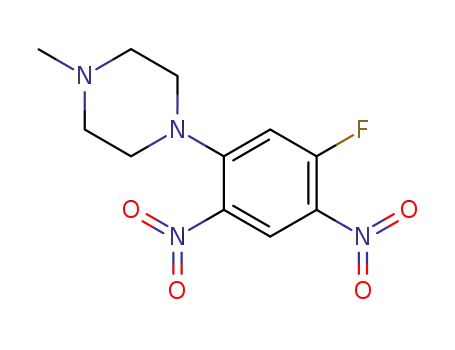 Molecular Structure of 928830-73-3 (1-(5-FLUORO-2,4-DINITROPHENYL)-4-METHYLPIPERAZINE)