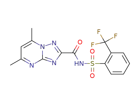5,7-dimethyl-N-(2-(trifluoromethyl)phenylsulfonyl)-[1,2,4]triazolo[1,5-a]pyrimidine-2-carboxamide