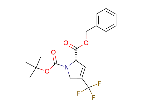2-benzyl 1-(tert-butyl) (S)-4-(trifluoromethyl)-2.5-dihydro-1H-pyrrole-1.2-dicarboxylate