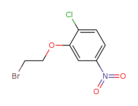 Molecular Structure of 3062-53-1 (2-(2-bromoethoxy)-1-chloro-4-nitrobenzene)