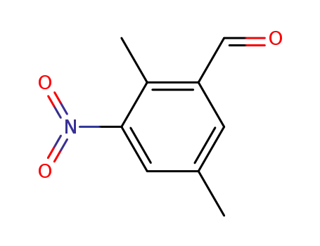 Molecular Structure of 69022-52-2 (2,5-Dimethyl-3-nitrobenzaldehyde)