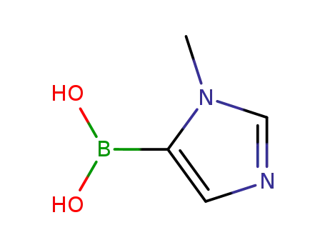 Molecular Structure of 849062-28-8 (1-Methyl-1H-imidazole-5-boronic acid)