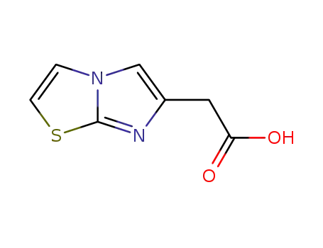 Molecular Structure of 57332-75-9 (Imidazo[2,1-b]thiazol-6-yl-aceticacid)
