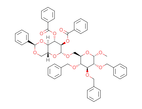 methyl 2,3-di-O-benzyl-4,6-O-benzylidene-β-D-glucopyranosyl-(1→6)-2,3,4-tri-O-benzyl-α-D-glucopyranoside