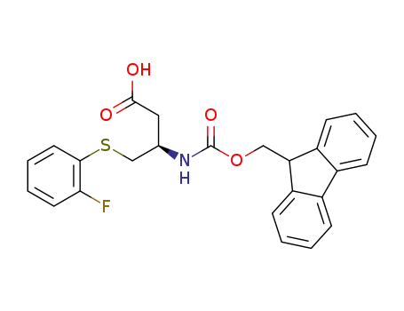 (R)-3-(((9H-fluoren-9-yl)methoxy)carbonylamino)-4-(2-fluorophenylthio)butanoic acid