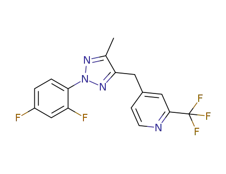 4-[[2-(2,4-difluorophenyl)-5-methyl-2H-1,2,3-triazol-4-yl]methyl]-2-(trifluoromethyl)pyridine